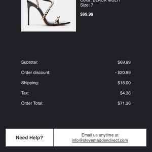 Steve Madden Black and Gold Women's Heels